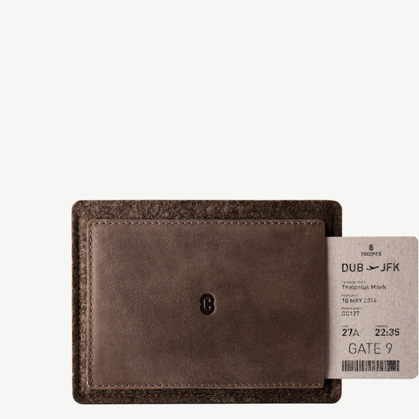 Cocones Passport Wallet - Deep Caramel