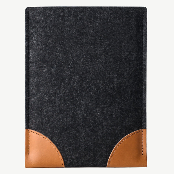 Cocones Classic Sleeve for iPad / MB - Smokey Grey / Tan