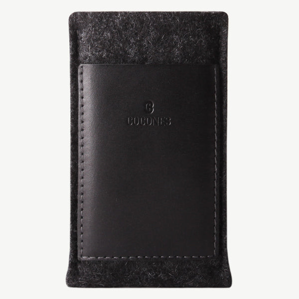 Cocones iPhone Card Wallet Sleeve - Smokey Grey / Black