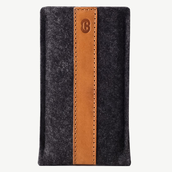 Cocones iPhone Sleeve - Smokey Grey / Tan